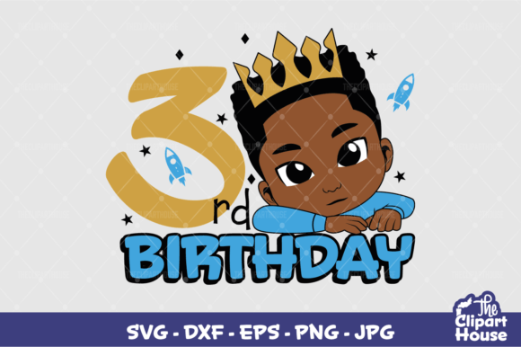 3rd Birthday Boy: A Creative Design for Cutting Machines