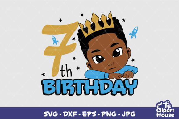 7th Birthday Boy: A Versatile Digital Design for Cutting Machines and DIY Projects