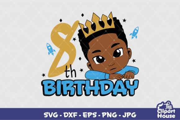8th Birthday Boy: Creative Designs for Cutting Machines