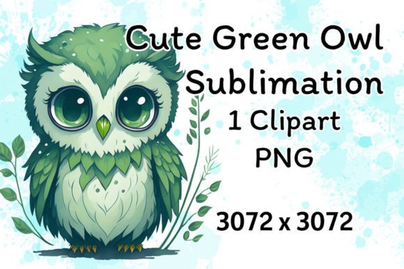 Choosing the Right Cute Green Owl Sublimation Watercolor for Your Creative Projects