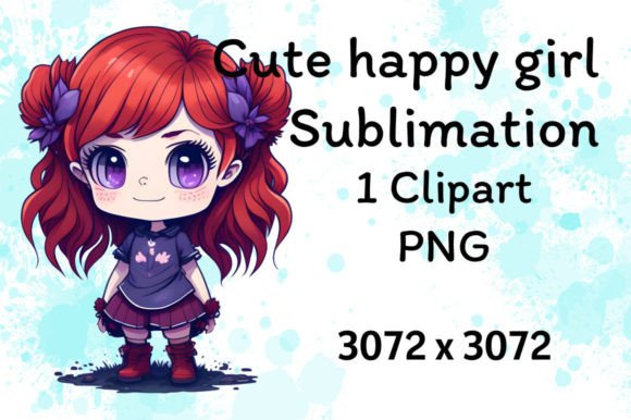 Elevating Creative Workflows with the Cute Happy Girl Sublimation Watercolor Collection