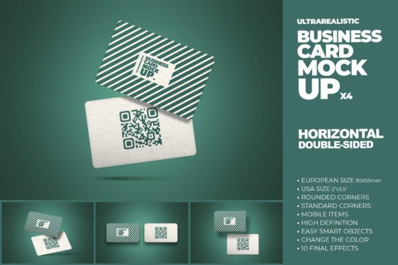 Horizontal Double Sided Card Mockup X4: A Practical Guide for Modern Branding