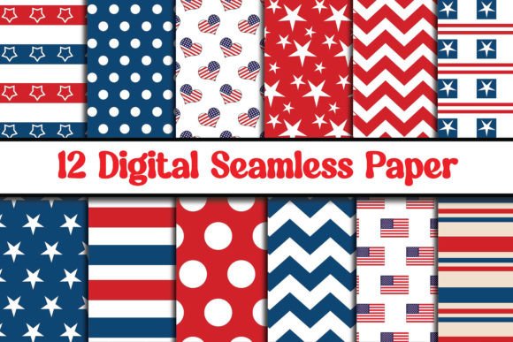 Independence Day Digital Papers Bundle