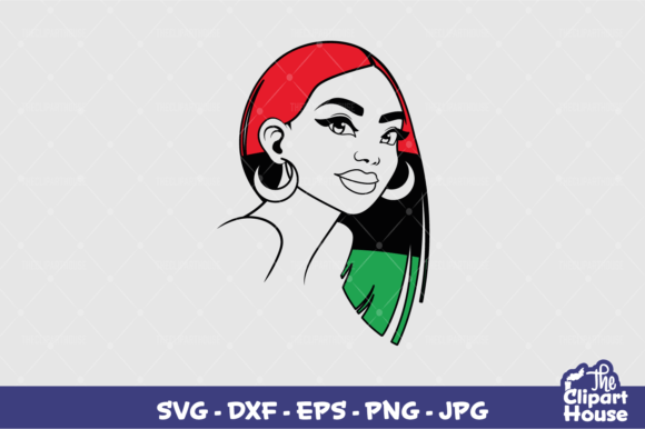 Juneteenth Long Hair Black Woman: A Bold Design Statement