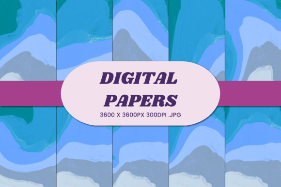 Retro Vintage Liquid 1 Digital Paper