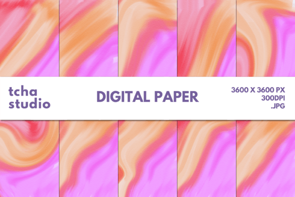 Summer Watercolor 19 Digital Papers for Creators