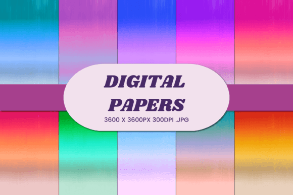 Transform Your Creative Projects with Retro Abstract Gradient 1 and Vintage Abstract Gradient 1 Digital Papers