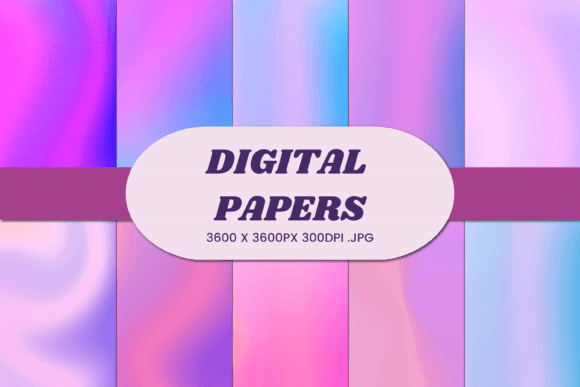 Unlock Creative Potential with Pastel Liquid Gradient 4 Digital Paper